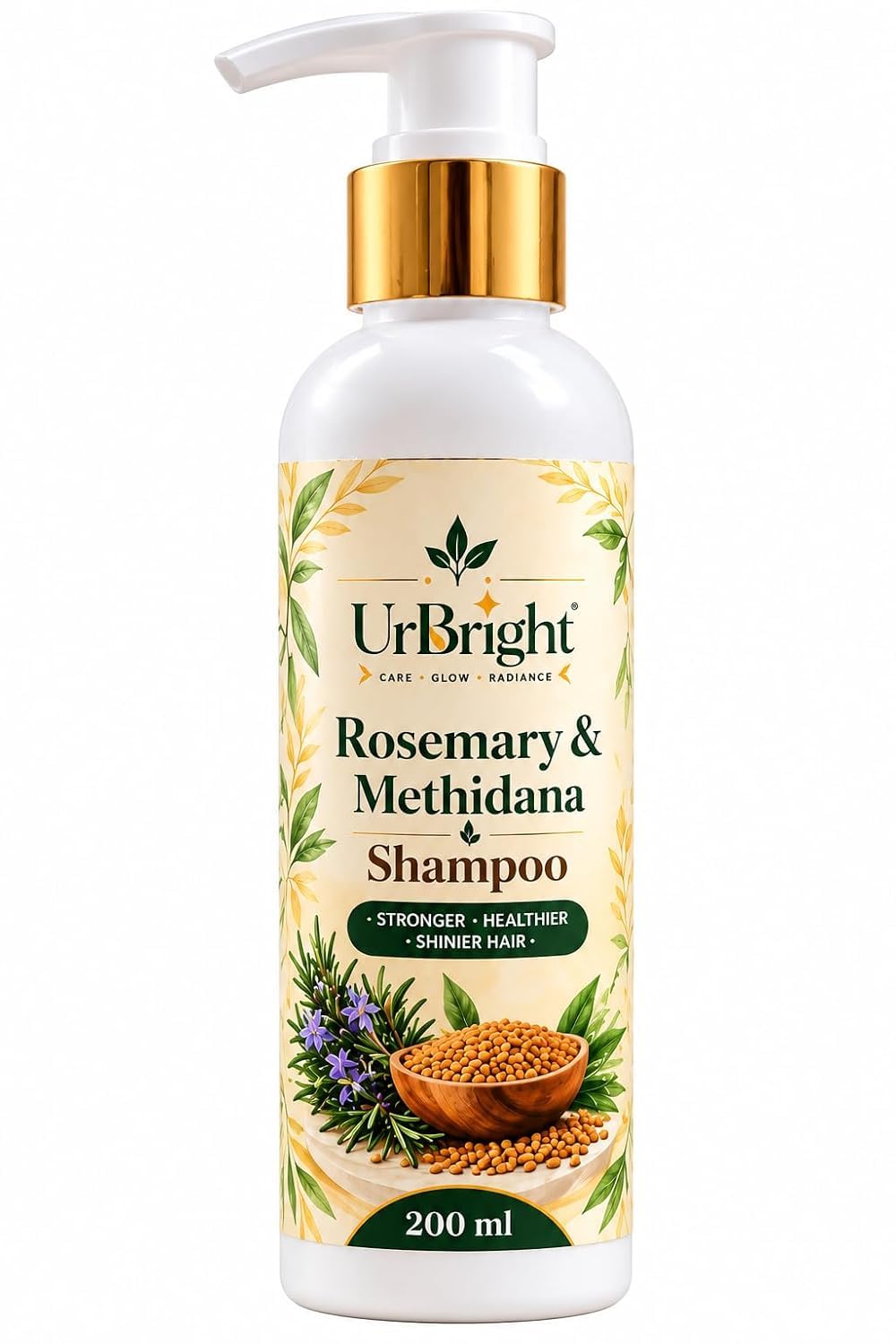 Buy URBRIGHT Rosemary and Methi Dana Herbal Shampoo 200 ml